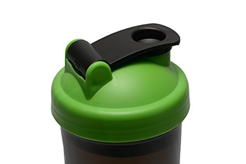 iShake 008 Gym Shaker Bottle | 700ml Protein Shaker with Mixer Ball | Leakproof, BPA-Free, Durable Plastic(Green/Blue) Color May Vary