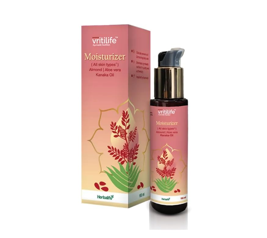 Herbalife Vritilife Moisturizer | Lightweight Daily Face Moisturizer with Botanical Extracts for All Skin Types | 100mL