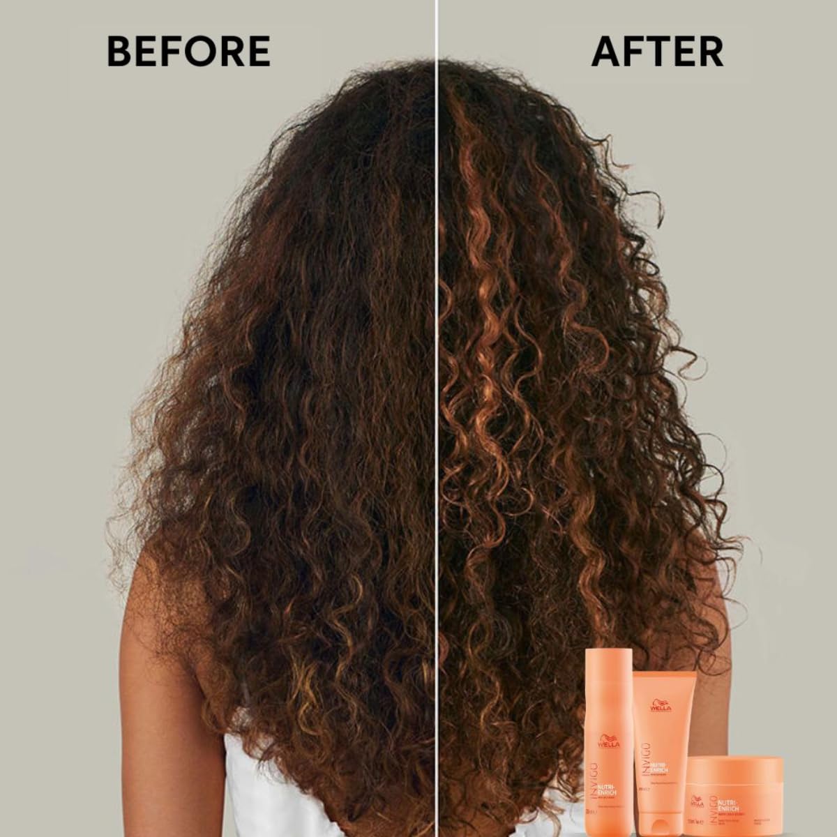 Wella Professionals Invigo Nutri-Enrich Shampoo | 250ml | Hydrating & Nourishing Cleanser for Dry, Damaged Hair