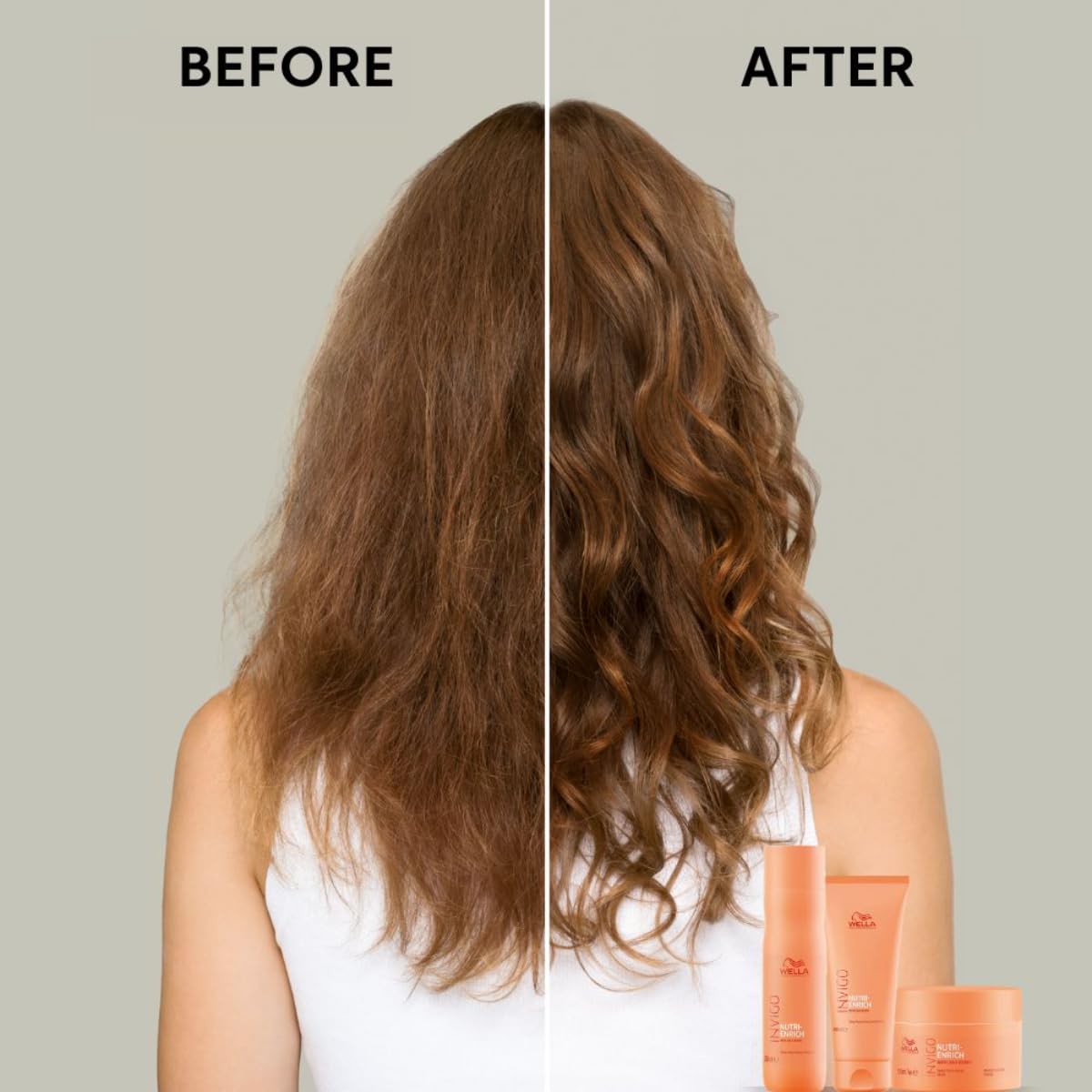 Wella Professionals Invigo Nutri-Enrich Shampoo | 250ml | Hydrating & Nourishing Cleanser for Dry, Damaged Hair