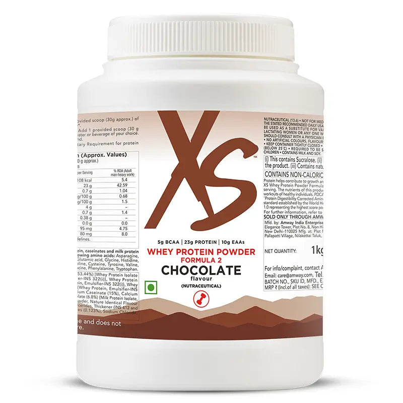 Amway XS Whey Protein Powder Formula 2 – Chocolate Flavor