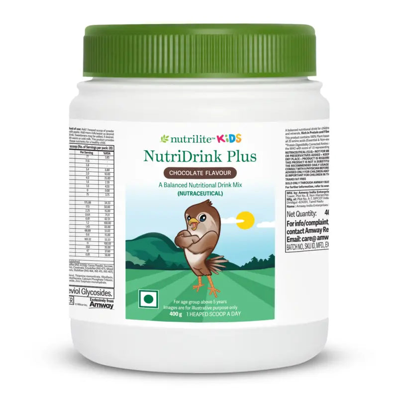 Amway Nutrilite Kids NutriDrink Plus – Chocolate Flavor-400gm