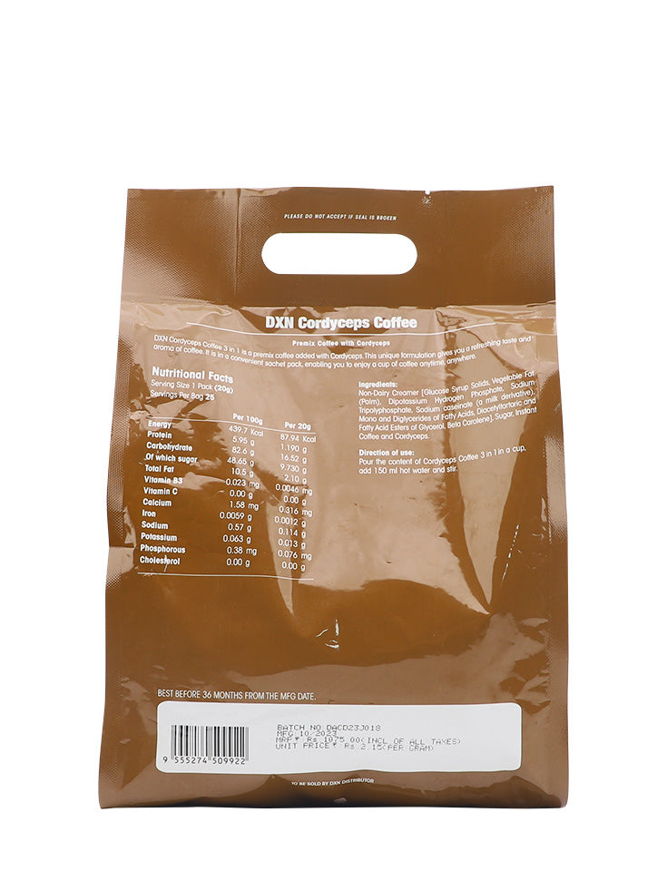 DXN Premix Coffee with Cordyceps 500 g