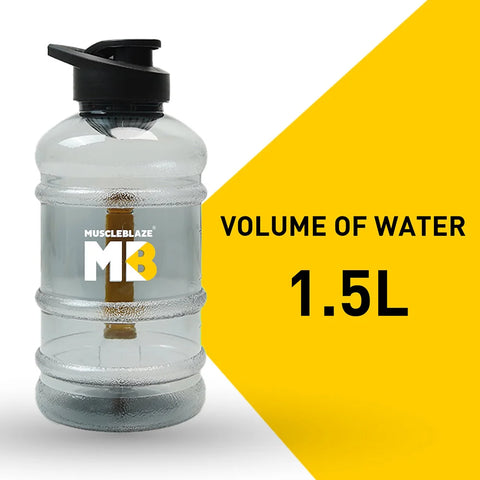 MuscleBlaze Gallon Bottle 1.5L – Heavy-Duty Water Jug for Gym & Outdoor Hydration