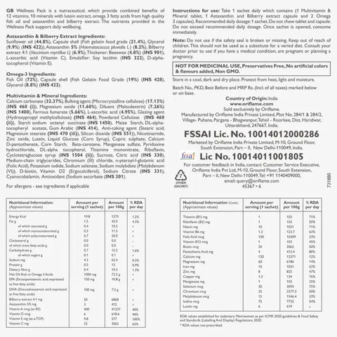 Oriflame Wellosophy Wellness Pack - 92.4 g